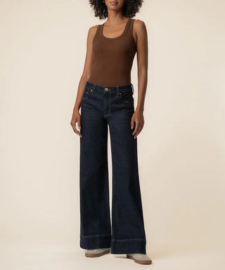 Maya High Rise Wide Leg in Amaze Wash / KUT From The Kloth
