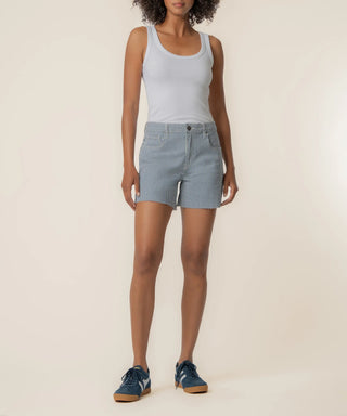 Jane Stripe Twill High Rise Short