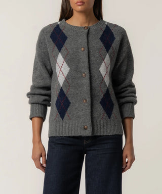 Alexa Cardigan Sweater in Charcoal / Kut From The Kloth