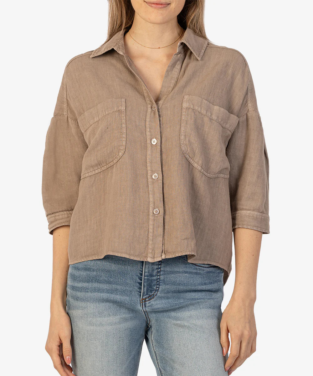 Kut From The Kloth- Zuma Linen Shirt