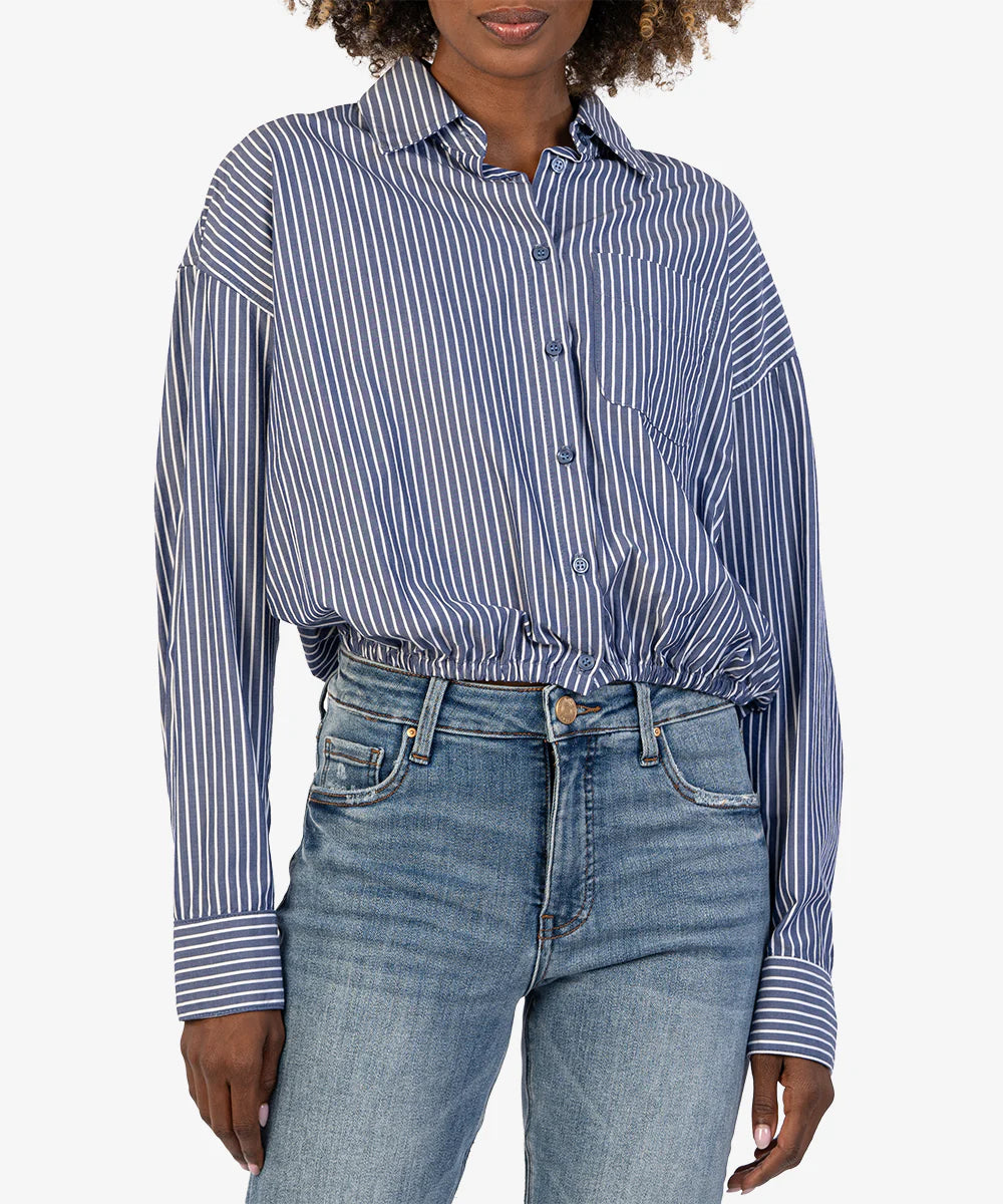 Kut From The Kloth- Presley Crop Button Down