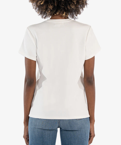 Kut From The Kloth- Remington Relaxed Fit T-Shirt- Ivory