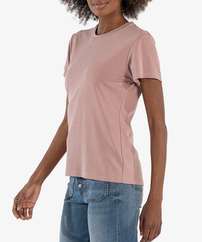 Kut From The Kloth- Remington Relaxed Fit T-Shirt- Mauve Rose