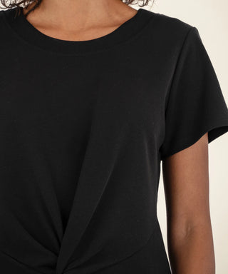 Avi Twist Hem Crew Neck Top