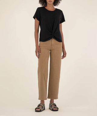 Avi Twist Hem Crew Neck Top