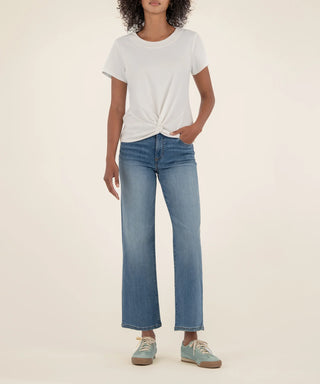 Avi Twist Hem Crew Neck Top