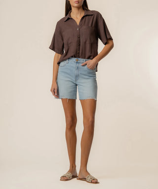 Brianna Boxy Shirt-Kut From The Kloth