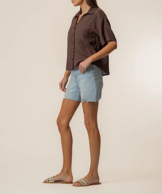 Brianna Boxy Shirt-Kut From The Kloth