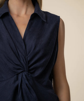 Kut From The Kloth-Sara Linen Top in White