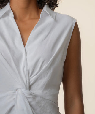 Kut From The Kloth-Sara Linen Top in White
