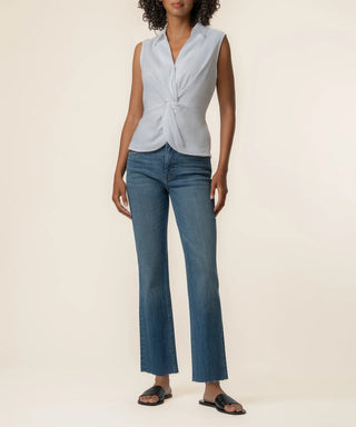 Kut From The Kloth-Sara Linen Top in White