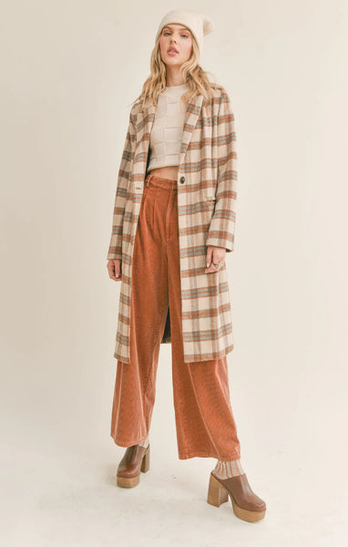 Nature Lover Plaid Coat