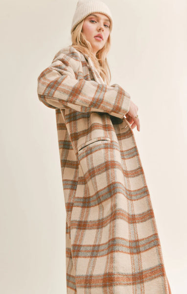 Nature Lover Plaid Coat