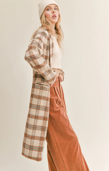 Nature Lover Plaid Coat