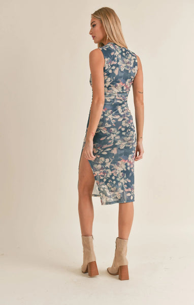 Sage The Label- Mystic Muse Shirred Midi Dress