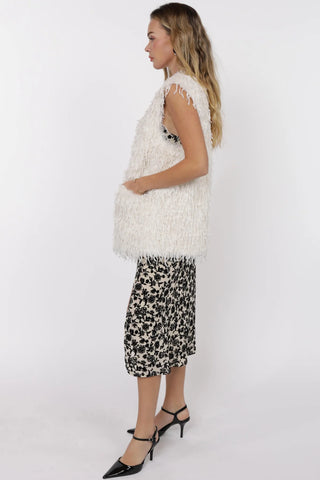 Trailblazer Fringe Fur Long Vest