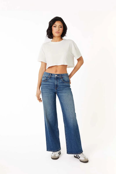 Soho Fitted Wide Leg- Sea Salt Blue