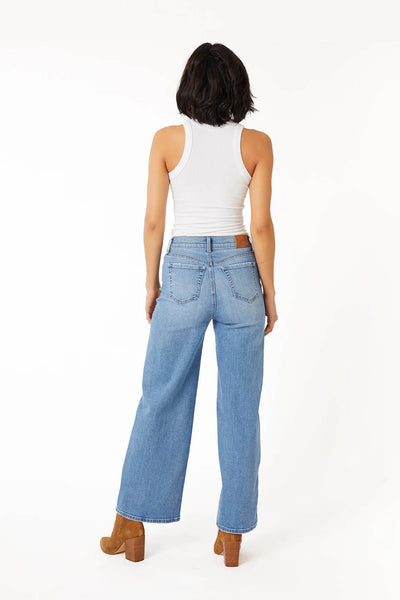 Level 99- Hudson Wide Leg- Cotton Blue