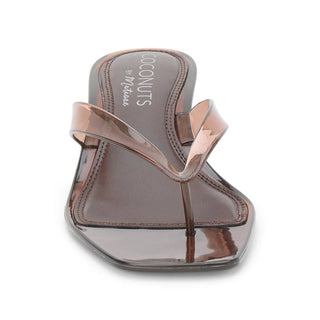 Margo Heeled Jelly Sandal- Brown