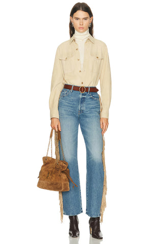 The Fringe Half-Pipe Button Sneak Fringe