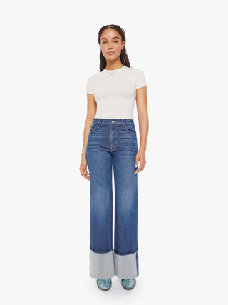 Mother Denim-PETITES The Lil Hustler Roller Sneak Cuff