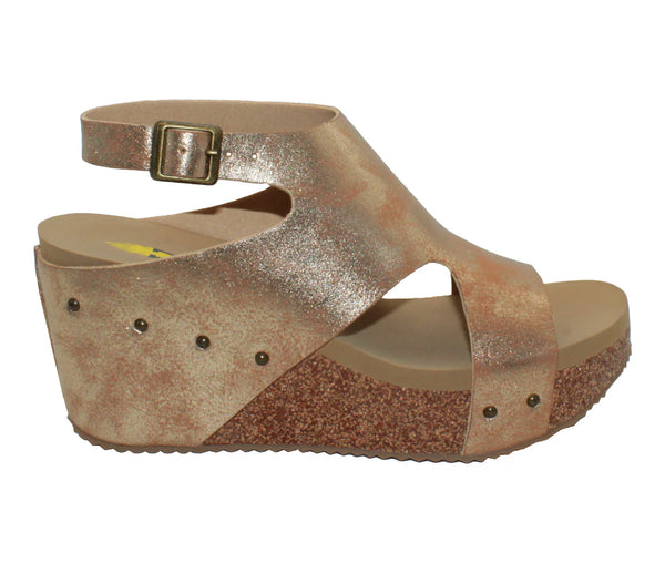 Volatile- Poolside Sandal- Gold