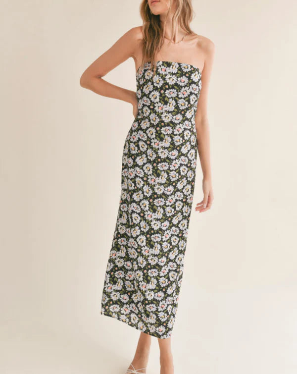 Sadie & Sage- Refresh Tube Midi With Side Slit