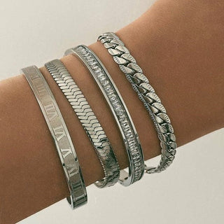 Slick Herringbone Chain Bracelet