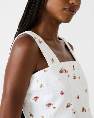 Fiorella Peplum Top Antique