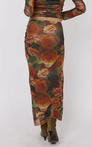 Heart Beats Side Slit Skirt