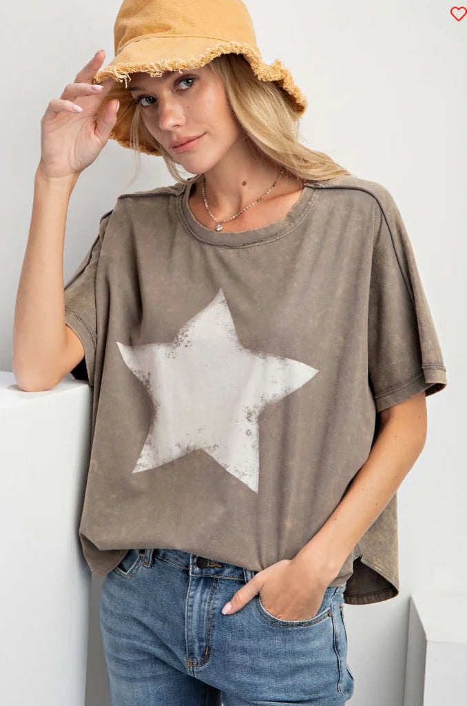 Mineral Wash Star Top