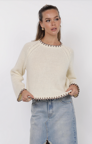 Reyna Contrast Stitch Sweater