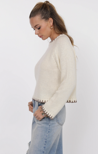 Reyna Contrast Stitch Sweater
