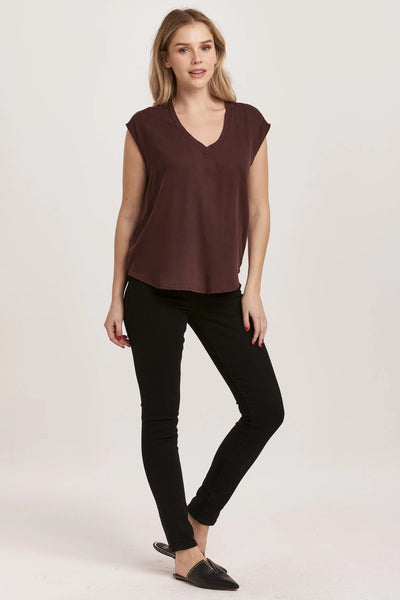 Dear John- Yanis Sleeveless Top- Ground Coffee