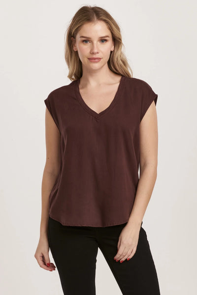 Dear John- Yanis Sleeveless Top- Ground Coffee