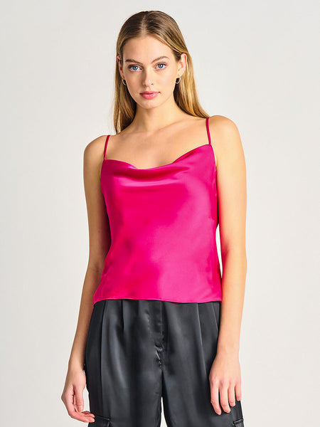 Hot Pink Satin Cami