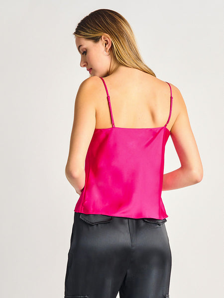 Hot Pink Satin Cami