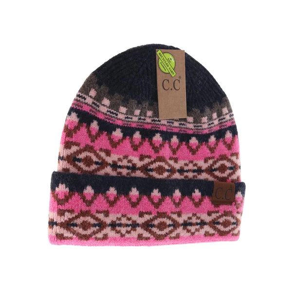 C.C. Aztec Cuff Beanie