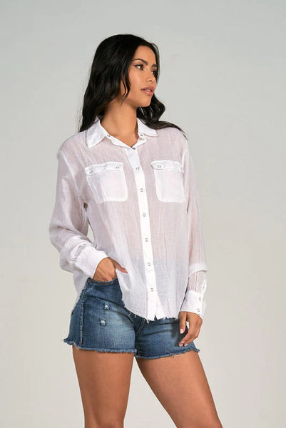 Elan- Val Button Down