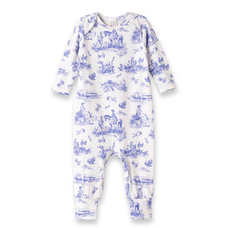 Baby Girl's Toile de Jouy Bamboo Romper