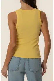 Anastasia Stretch Cotton Blend Rib Tank KUT from the Kloth