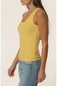Anastasia Stretch Cotton Blend Rib Tank KUT from the Kloth