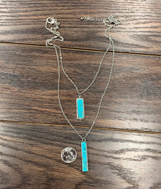 the Bar Turquoise Necklace