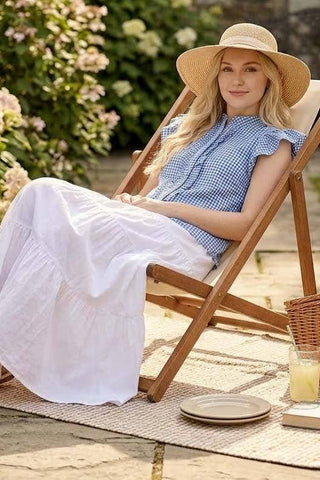 Playful Gingham Ruffle