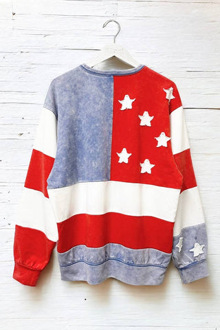 AMERICANA FLAG SWEATSHIRT