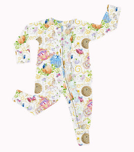 Charlie's Project Kids - Dreams Come True - Bamboo Ruffled Zippy Romper