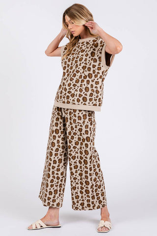The Leopard Scuba Top