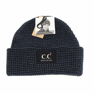 Reflective Solid Unisex C.C Beanie