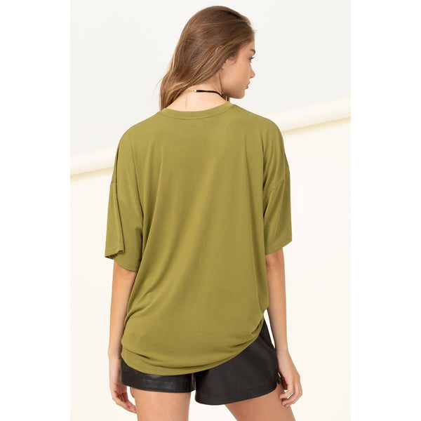 Olivia-OVERSIZED SHORT SLEEVE BASIC TOP