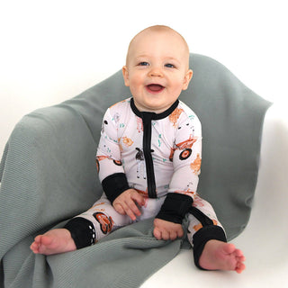 Gigi and Max - Millie Moo ZIP Bamboo Farm OnePiece 2-Way Zipper